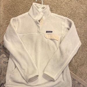 Patagonia Cream Textured Pullover